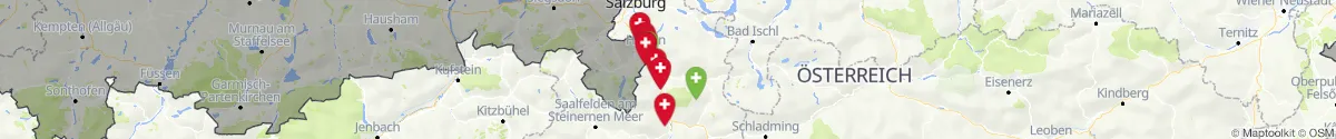 Map view for Pharmacies emergency services nearby Golling an der Salzach (Hallein, Salzburg)